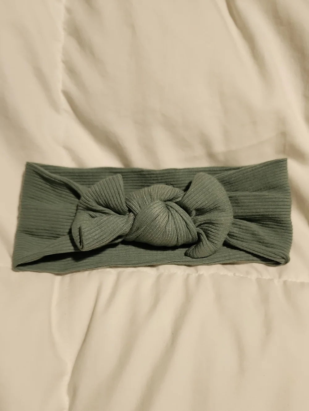 Caden Lane Ribbed Knot Headband - Sage Green